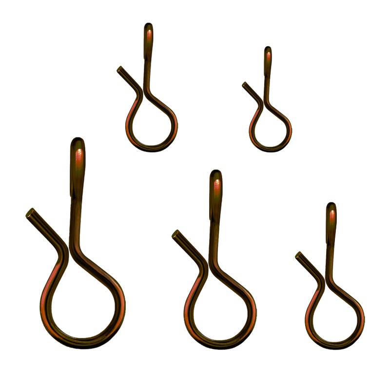 EUPHENG 100/150/250PCS Fly Fishing Snaps, 5 Sizes Quick-Change Stainless Steel No Knot Snaps, Fast Lure Connector for Flies, Jigs, Lures - Image 1