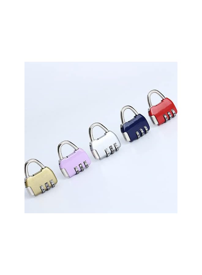 PROMASS PROMASS 3-Digit Travel Combination Lock of Zinc Alloy, the Small Safe Combination Padlock for Suitcases Luggage Briefcases Computer Bags Schoolbags Backpacks Locker Drawers Toolkit Cabinets 7 pcs  - Image 2
