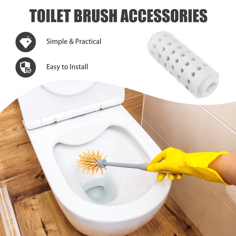 6Pcs Replacement Organizer Cleaning Brush Organizer Bathroom Clean Accessory - Image 3