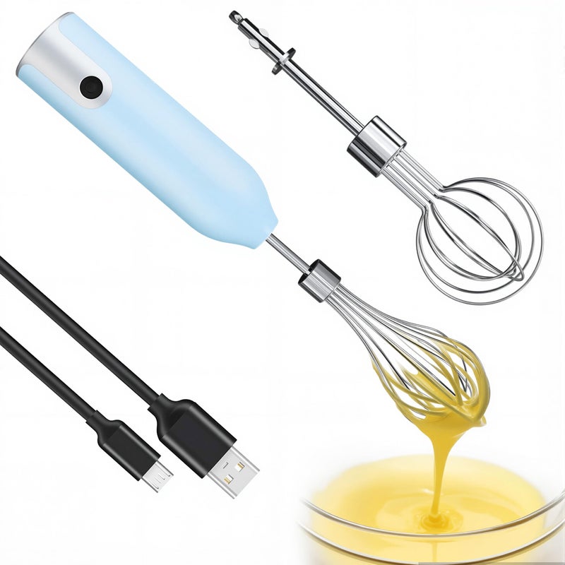 Egg Beater Whisk Wireless Electric Multispeed Control Rechargeable Batteries Balloon Whisk for Eggs Milkshake Cream Butter Baby Food Fruits Sauces and Soup for KitchenCampingParty Gifts