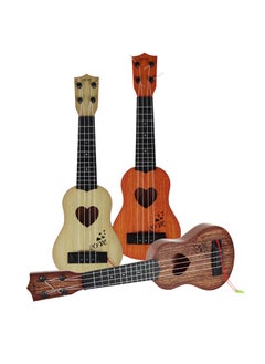 Generic Kids Playable Ukulele Guitar Toy [35cm] coffee color ukulele + sheet music 