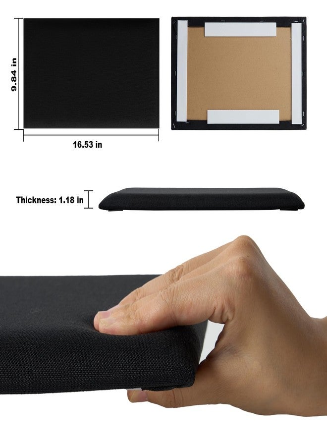 CvoMep 4 Piece Linen Fabric Peel and Stick Headboard, Upholstered Wall Mounted Headboard for Twin, 3D Anti-Collision Soundproof Self-Adhesive Wall Panel for Bedroom 16.53" x 9.84" - Image 3
