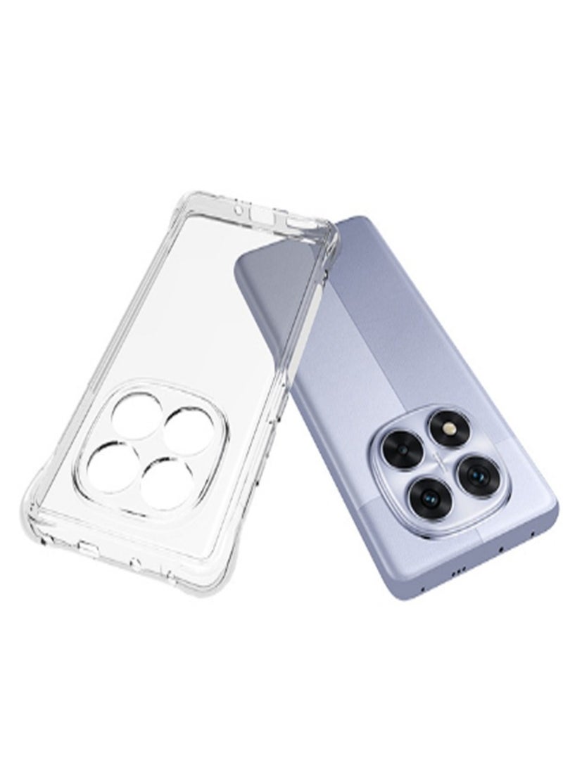 2 in 1 Case Cover & Screen Protector Redmi Note 14 Pro 5G / Xiaomi POCO X7 5G Phone  - Shockproof Clear Slim TPU Protective Phone Cover & Full Coverage Delicate Touch Tempered Glass Screen Protector for Redmi Note 14 Pro 5G / Xiaomi POCO X7 5G - Image 3