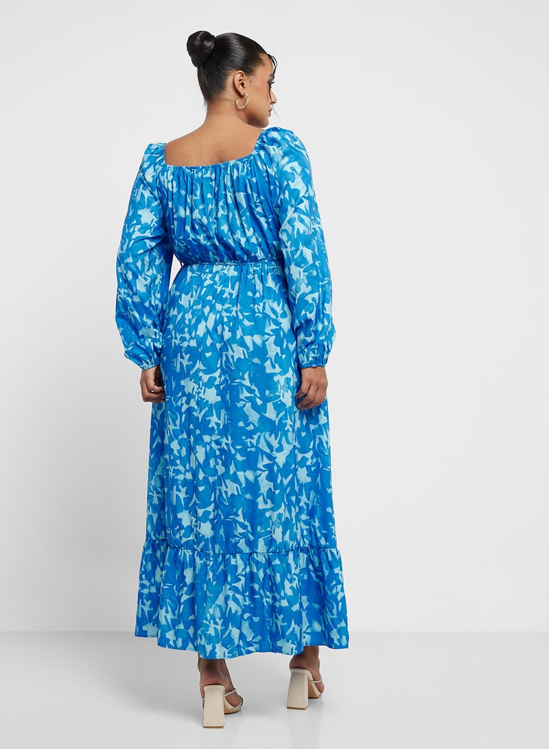Ginger Plus Printed Tiered Maxi Dress - Image 2