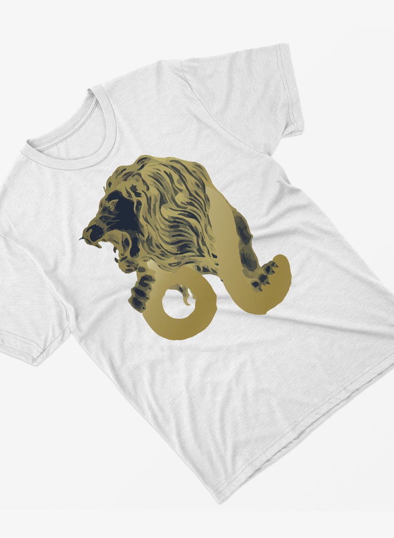 Fashion World Cotton T-shirt Printed with High-quality Leo - Image 2