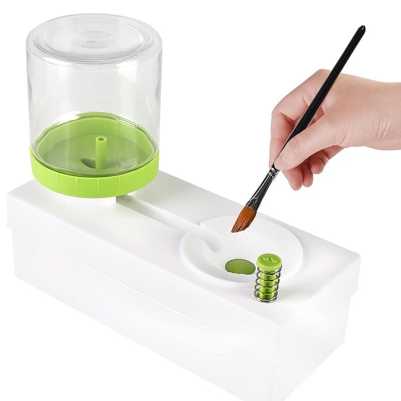 ATETO Paint Brush Cleaner Tools|| Cleaning Basin Paintbrush Washing Tool Brush Rinser|| Detachable Water Bottle|| for Oil Paint Brushes, Acrylic Paint Brushes, Makeup Brush(Pack of 1). - Image 1
