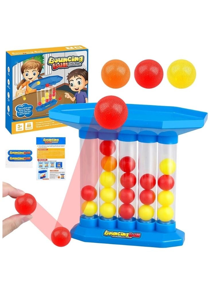 Premium Bouncing Ball Connect Four Game – Fun Coordination and Reflex Toy for Kids - Image 1