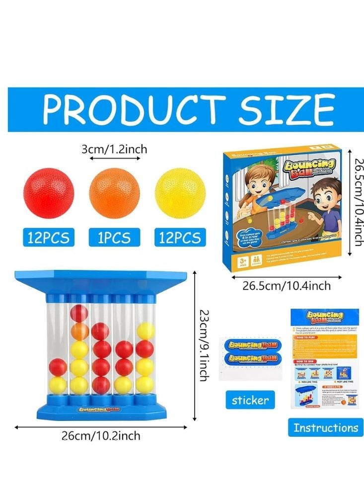 Premium Bouncing Ball Connect Four Game – Fun Coordination and Reflex Toy for Kids - Image 2