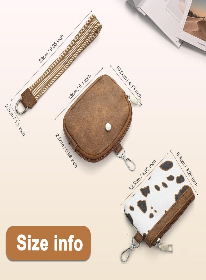 كوكو محفظة يد نسائية من KUKOO، محفظة نقود بسحاب دائري، محفظة مفاتيح مزدوجة قابلة للفصل - Image 2