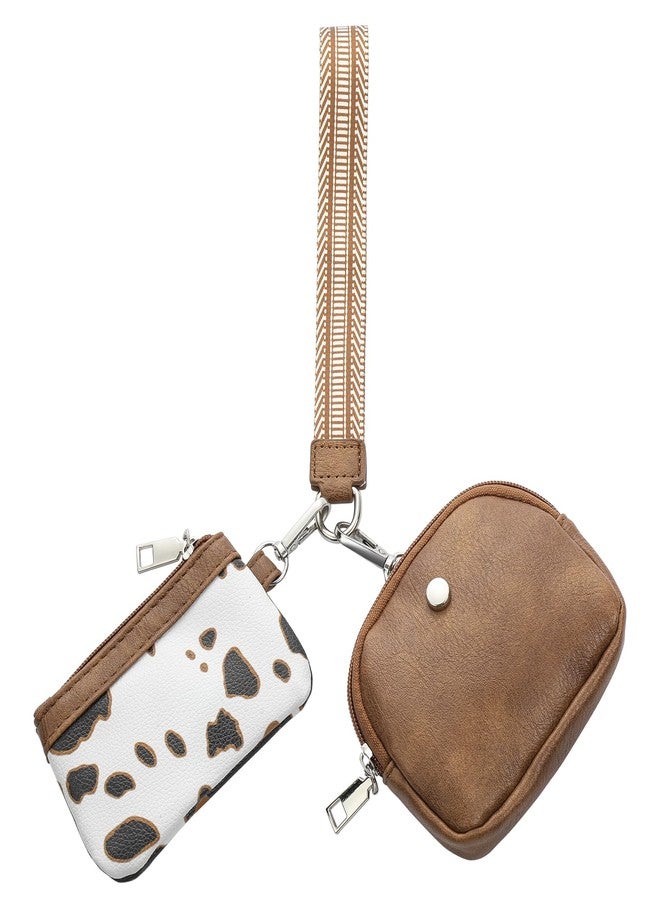 كوكو محفظة يد نسائية من KUKOO، محفظة نقود بسحاب دائري، محفظة مفاتيح مزدوجة قابلة للفصل - Image 1