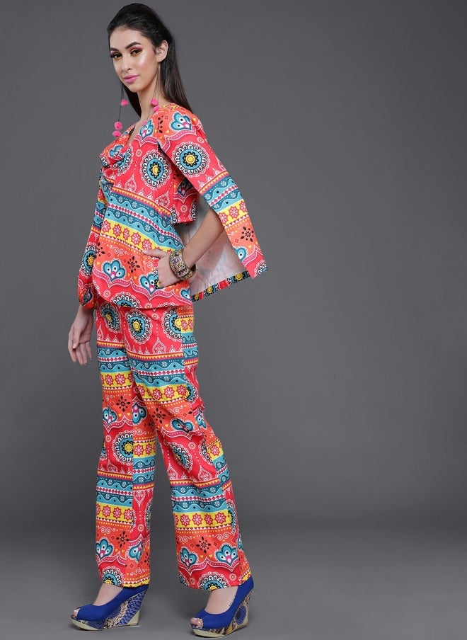 AKS Printed Co-Ord Set for Women - Image 3