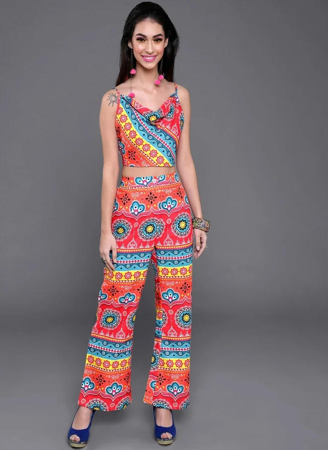 Aks  Printed Co-Ord Set for Women for Women | Best Price UAE