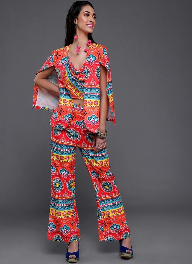 AKS Printed Co-Ord Set for Women - Image 1