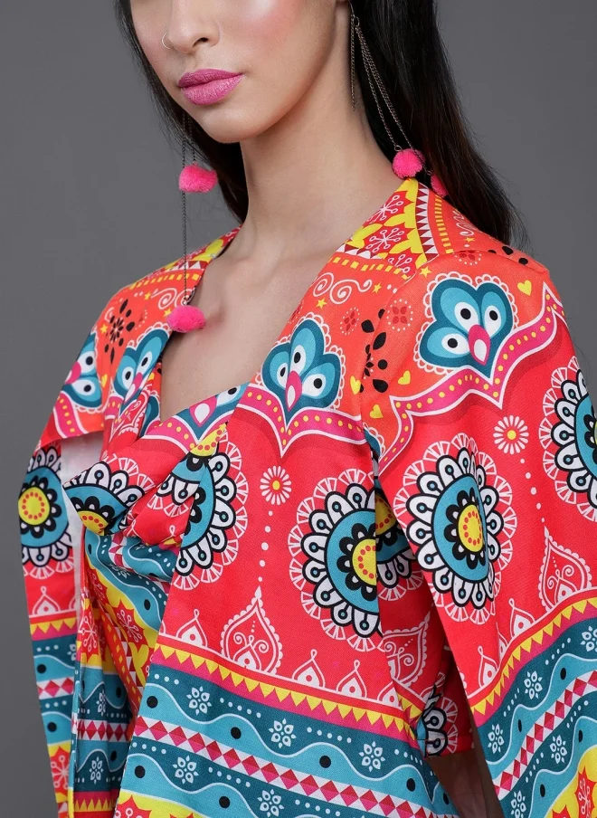أيه كيه إس Printed Co-Ord Set for Women