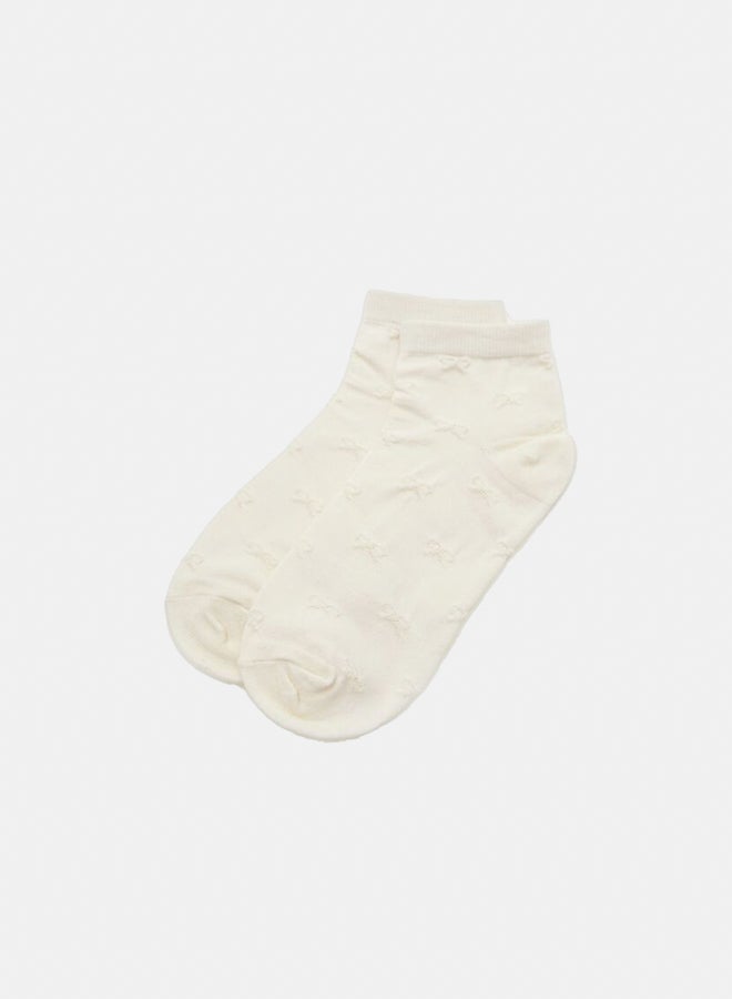 FOREVER 21 Bow Crew Socks  - Image 1