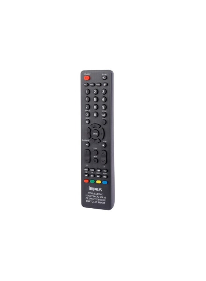 Dreamzon Universal Replacement Remote Control – Compatible with Impex, Star Sat, JVC, Star Track, Nikai, Geepas, Videocon u0026 Tokyosat Smart LED/LCD TVs - Image 1