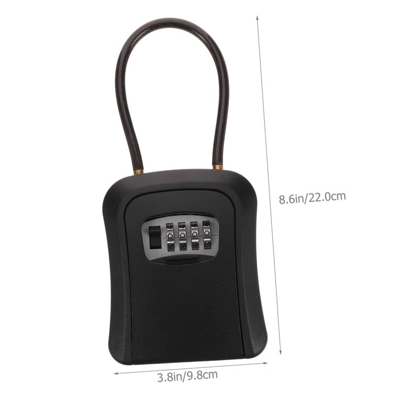 Wall Mount Key Lock Box with Combination Code for Outdoor House Keys - Image 3