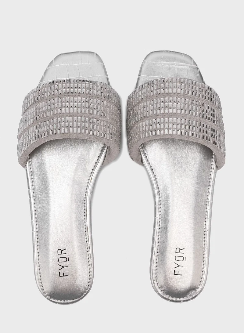 FYOR Open Toe Flat Sandals