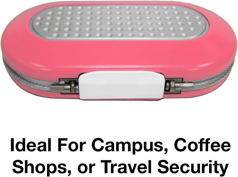 Master Lock Pink Portable Personal Safe with Set Your Own Combination - 23cm x 13.5cm x 6.4cm - Image 4