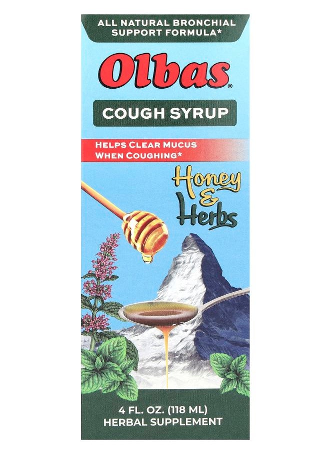 Olbas Cough Syrup Honey & Herbs 4 fl oz (118 ml) 