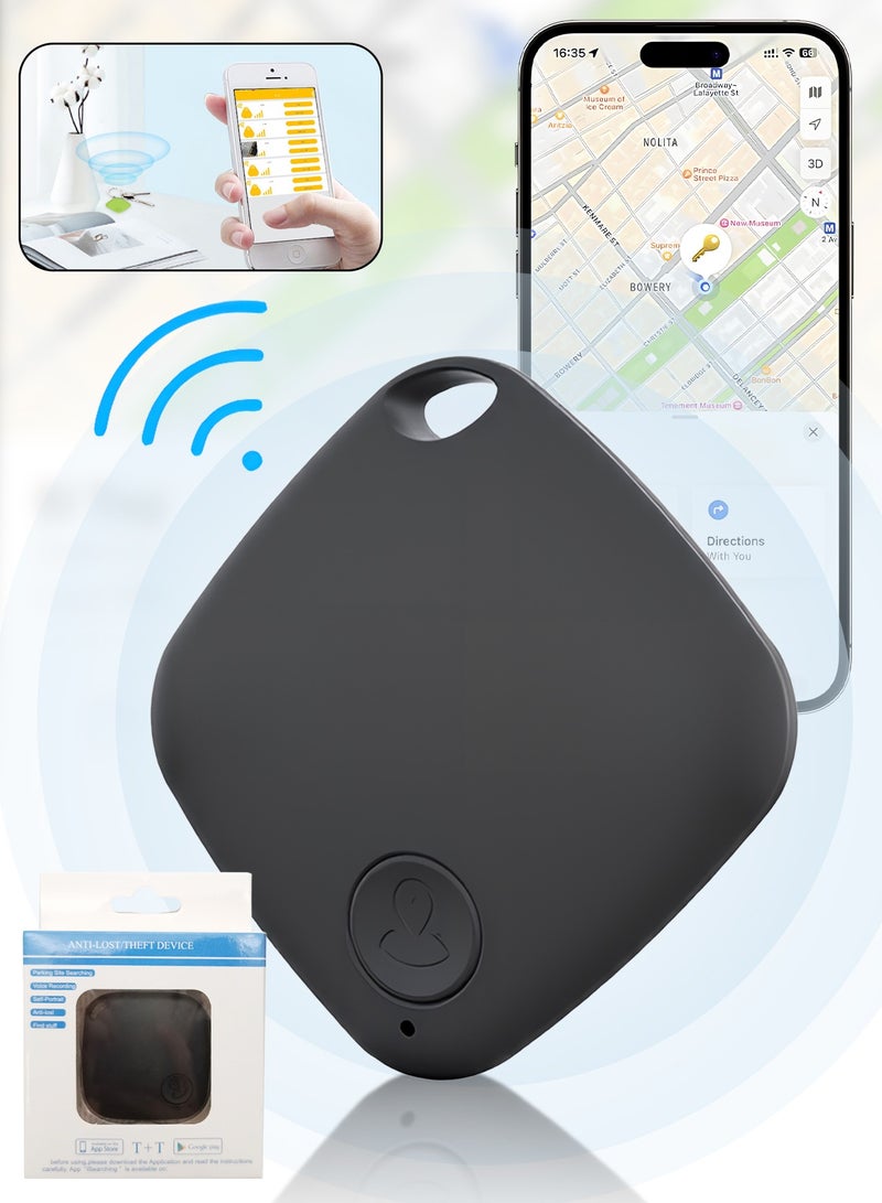 Smart Tracker, compatible with Android and iOS systems, ultra-mini key finder, suitable for tracking items such as luggage, wallets, bicycles, pets, etc., IPX6 waterproof rating. - Image 1