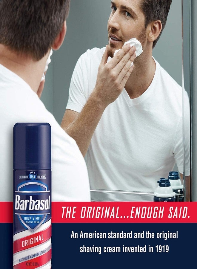 Barbasol Original Thick and Rich Shaving Cream, 7 Ounce, Pack of 6 - Image 4