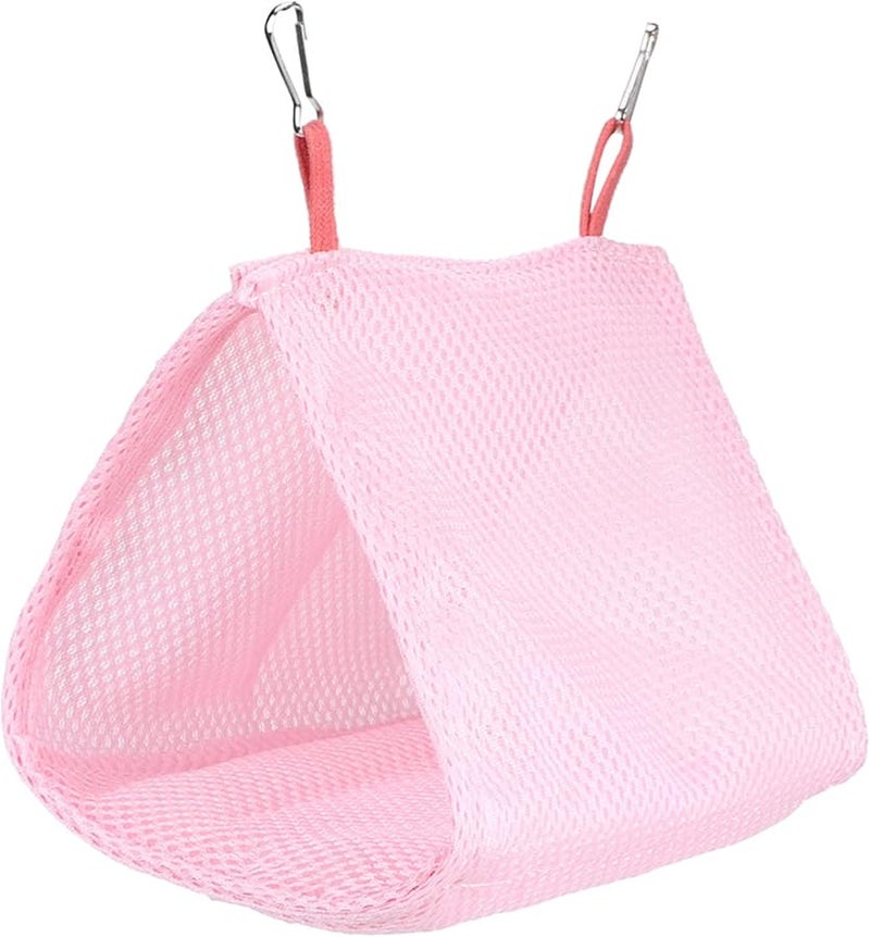 طائر الوردي معلق الأرجوحة شبكة قابلة للتنفس عش سرير قفص لعبة للببغاوات البادجي - Image 5