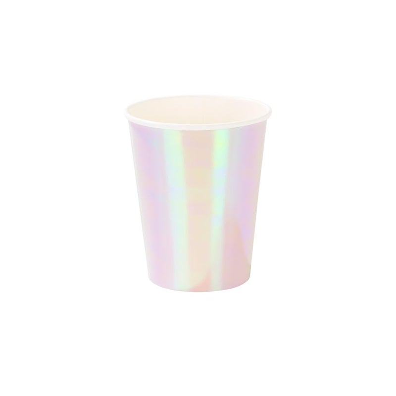 Talking Tables Pack of 12 - 7oz Premium Paper Cups - Ideal Partyware Supplies for Kids Parties - Unicorn or Girls Princess Themed Birthday Party (PASTEL-CUP-IR) - Image 1