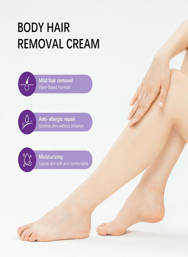 GROEI Body Hair Cream for Women & Men, Plant-Based Formula with Shea Butter, Skin-Smoothing Moisture Care, 3.38 fl oz - Image 5