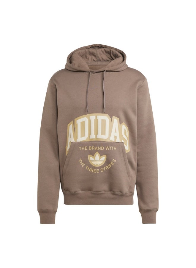 Adidas adidas VRCT HOODIE Brown Originals Men SWEATSHIRTS  - Image 2