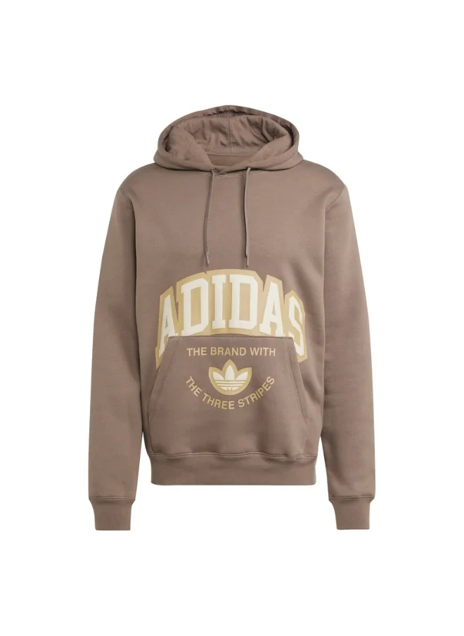 اديداس adidas VRCT HOODIE Brown Originals Men SWEATSHIRTS