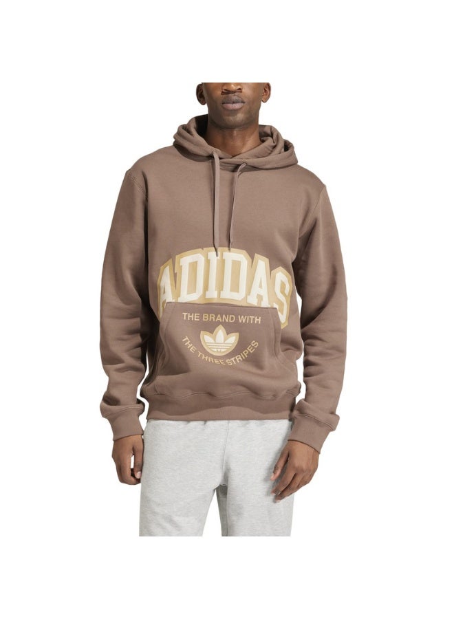 Adidas adidas VRCT HOODIE Brown Originals Men SWEATSHIRTS  - Image 4