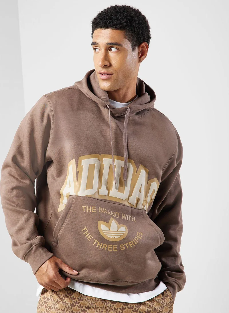 Adidas VRCT HOODIE Brown Originals Men SWEATSHIRTS
