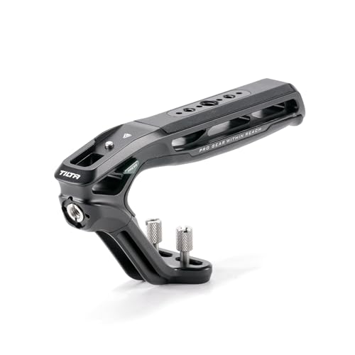 Tilta Xeno Top Handle for Filmmakers Cameras Black Aluminum Alloy and Silicone Build Fits Most CamerasCages 1420 Threads wLocating Points Safety Release Pin Dual 1420 - Image 1