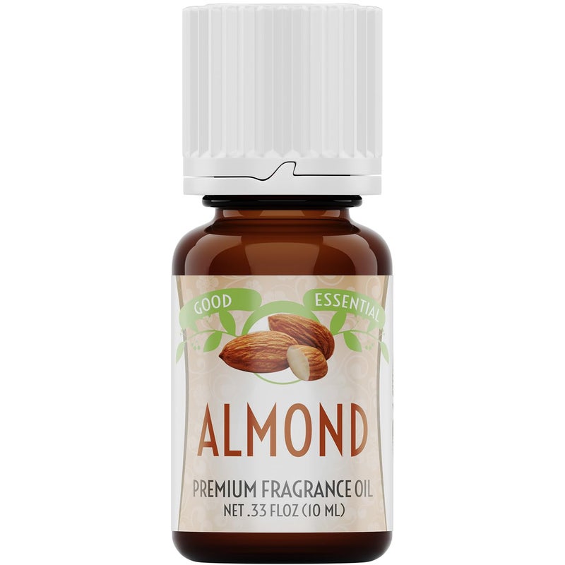 Good Essential â€“ Professional Almond Fragrance Oil 10 ml for Diffuser, Candles, Soaps, Perfume, Aromatherapy 0.33 fl oz - Image 1