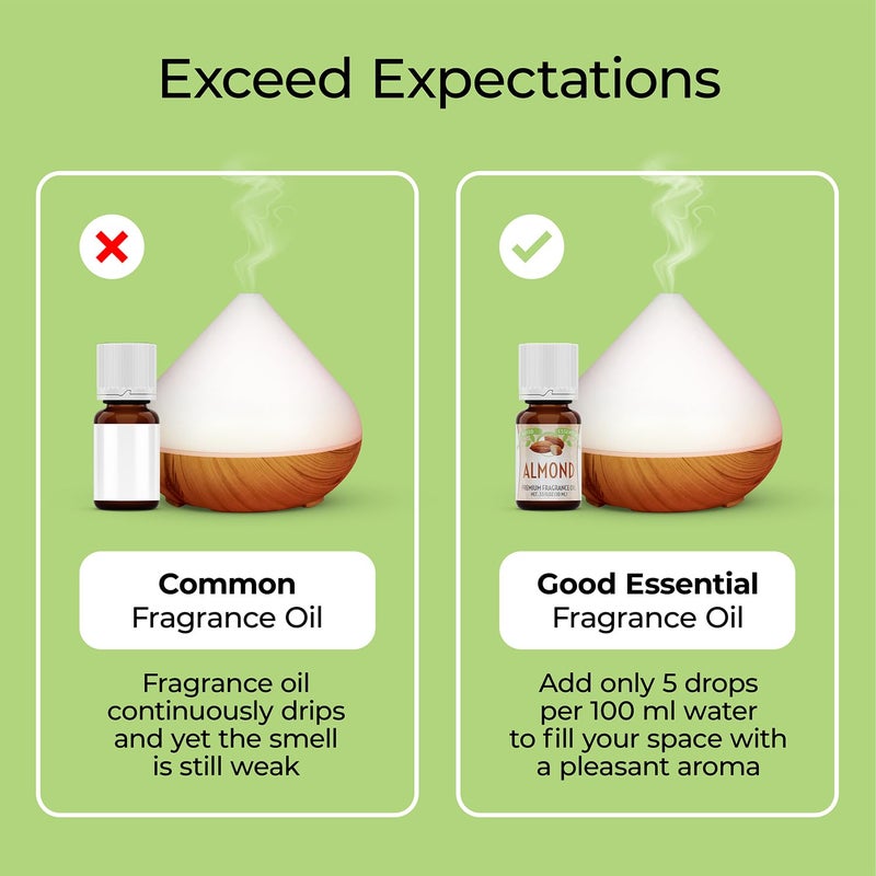 Good Essential â€“ Professional Almond Fragrance Oil 10 ml for Diffuser, Candles, Soaps, Perfume, Aromatherapy 0.33 fl oz - Image 5