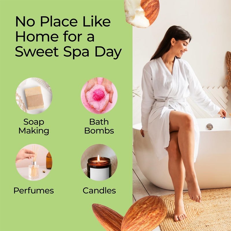 Good Essential â€“ Professional Almond Fragrance Oil 10 ml for Diffuser, Candles, Soaps, Perfume, Aromatherapy 0.33 fl oz - Image 4