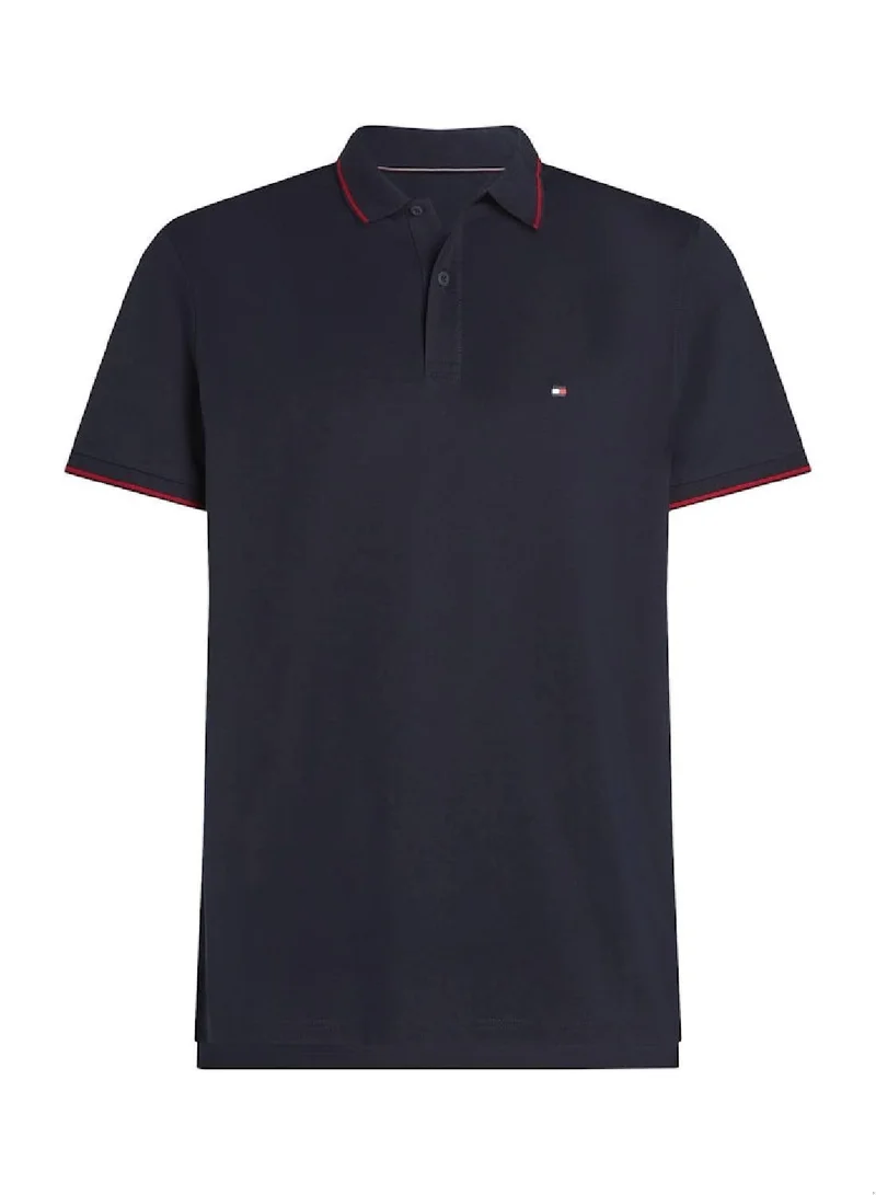 Tommy Hilfiger Navy Blue Performance TH Flex Regular Polo Shirt for Men | Best Price UAE