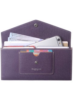 Women'S Wallet Leather Rfid Blocking Ultrathin Envelope Ladies Purse Travel Clutch With Id Card Holder And Phone Pocket Purple - pzsku/Z0D571D134D2E29755DE6Z/45/_/1714992930/9ba14e08-0636-4b32-9b54-8fa5e7702cf7