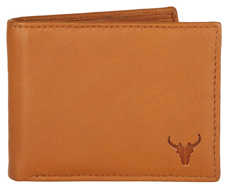 NAPA HIDE Leather Wallet for Men I Handcrafted I Credit/Debit Card Slots I 2 Currency Compartments I 2 Secret Compartments (Tan) - Image 3