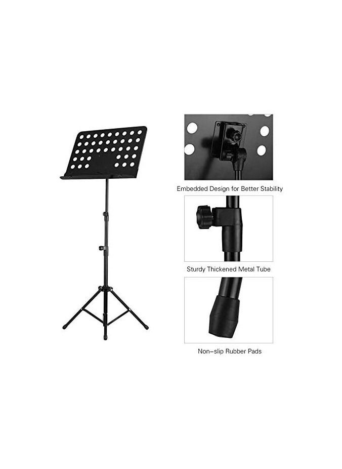 Megarya Megarya Portable Metal Music Stand Detachable Instruments for Piano Violin Guitar Sheet Music Guitar Parts Accessories  - Image 2