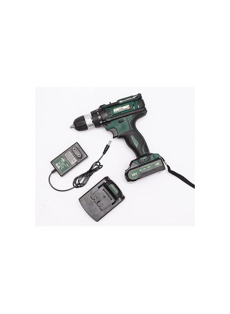 FIT 18V Lithium-Ion Cordless Drill Driver Set with 2 Batteries & Fast Charger - C5 DR76 - Image 1