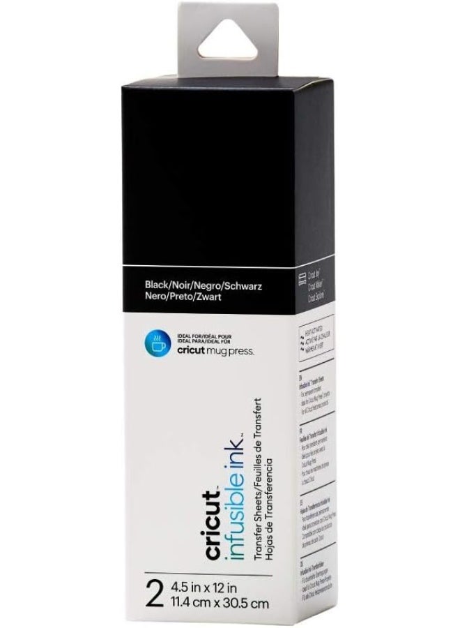 Cricut Joy Infusible Ink Transfer Sheets 2-Pack Black - Image 1