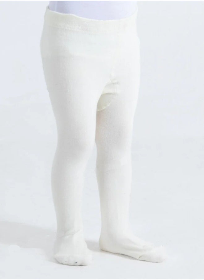 Bashayer A winter tights OFF-WHITE color  - Image 1