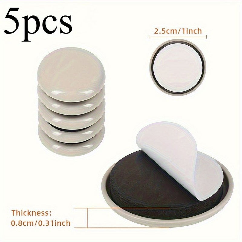 Heavy Duty Furniture Sliders 5 Pcs 3.5cm For Carpet And Hardwood Floor Protection - Image 5