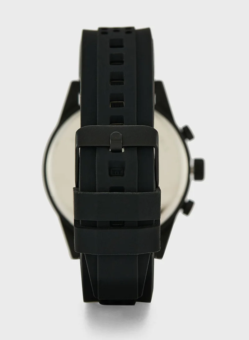 Robert Wood Sporty Silicon Strap Analogue Watch