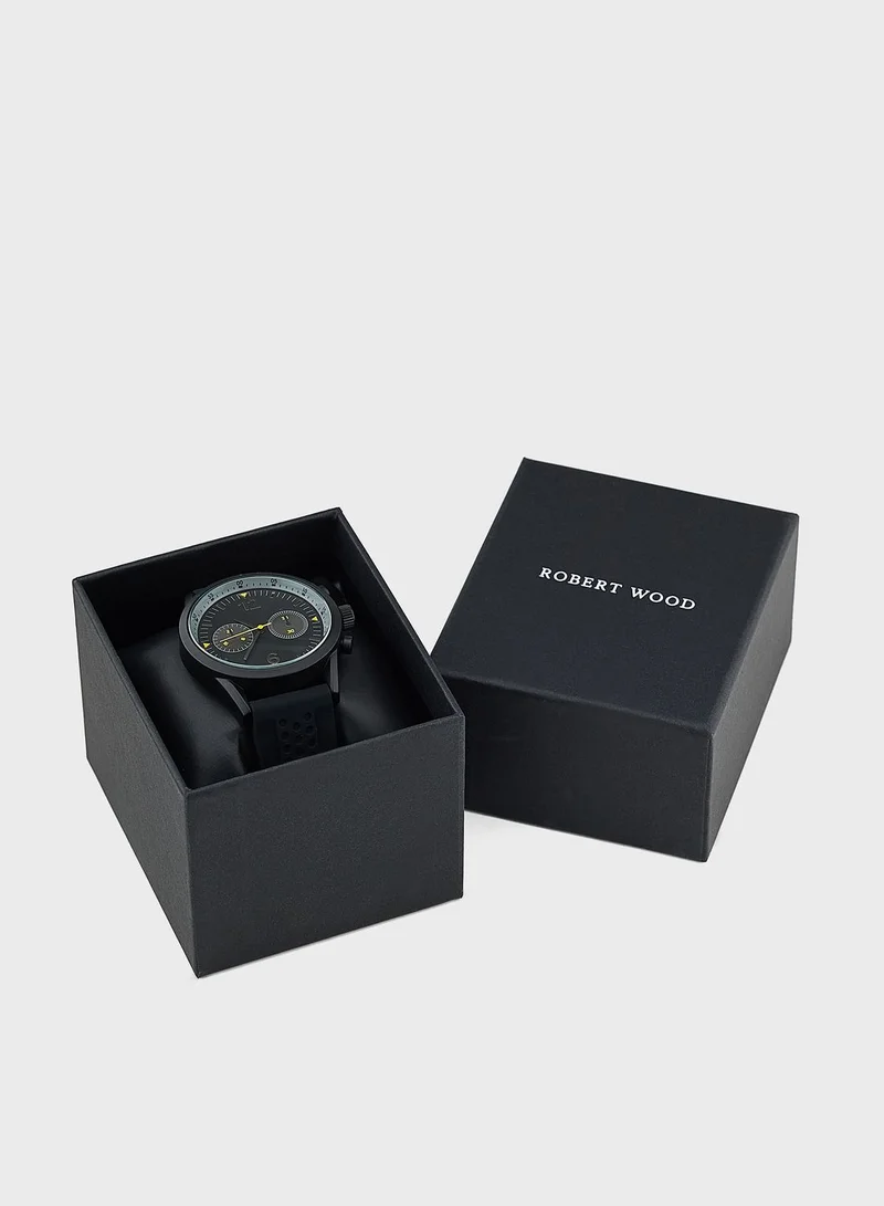 Robert Wood Sporty Silicon Strap Analogue Watch