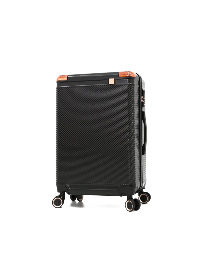 AMERICAN FLYER Luggage Set of 3 – Hardshell Trolley Bags with Secure Lock, Multi-Compartment Storage & Spinner Wheels,Black(S-20",M-24",L-28") - Image 2