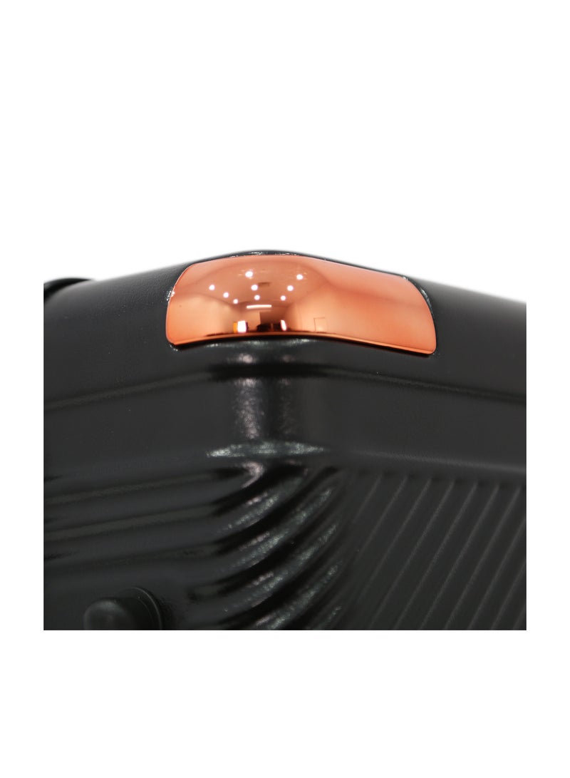 AMERICAN FLYER Luggage Set of 3 – Hardshell Trolley Bags with Secure Lock, Multi-Compartment Storage & Spinner Wheels,Black(S-20",M-24",L-28") - Image 4