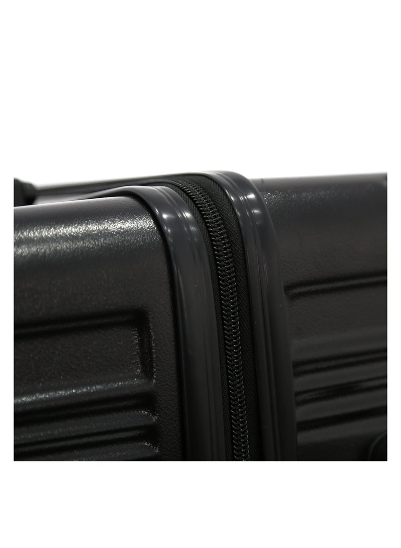 AMERICAN FLYER Luggage Set of 3 – Hardshell Trolley Bags with Secure Lock, Multi-Compartment Storage & Spinner Wheels,Black(S-20",M-24",L-28") - Image 5